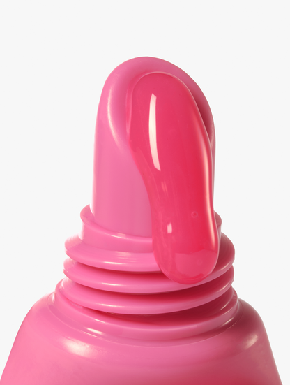 Close up of the lanolips ceramide milkshake balm raspberry crumble.